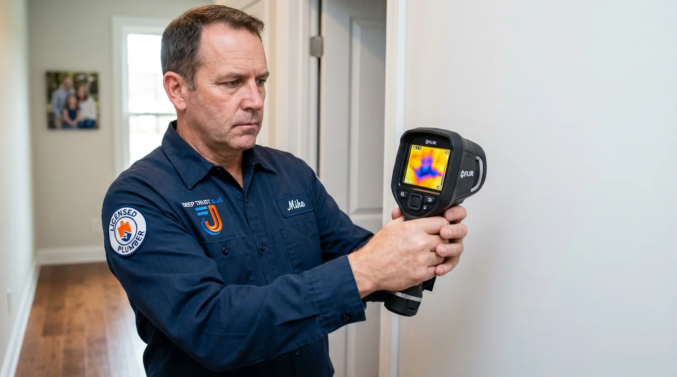 Thermal imaging leak detection by Johns Plumbing LLC in Hickory